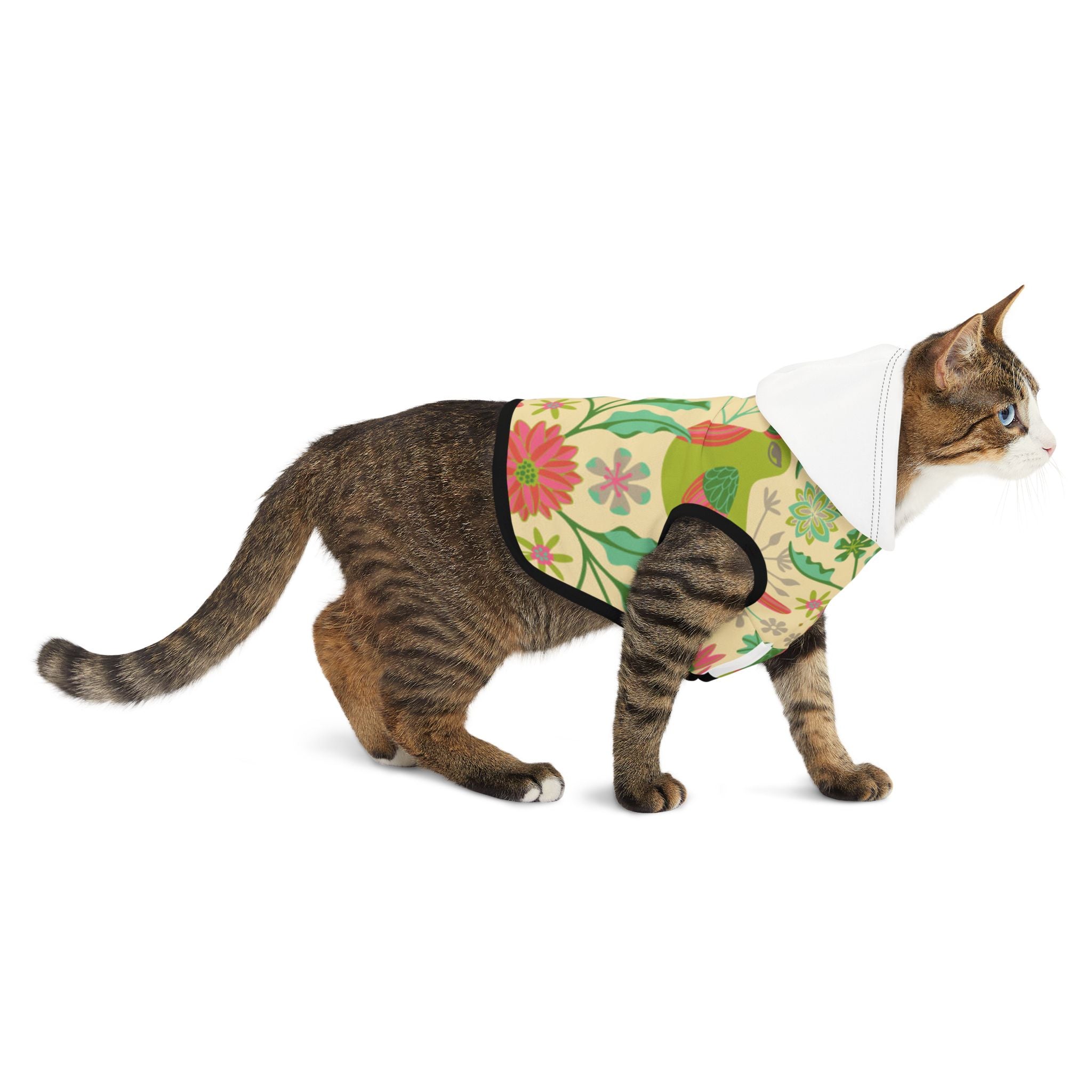 Floral Pattern 1 Pet Hoodie — Print Dog & Cat Hoodie