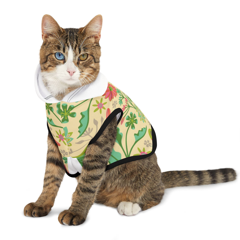 Floral Pattern 1 Pet Hoodie — Print Dog & Cat Hoodie