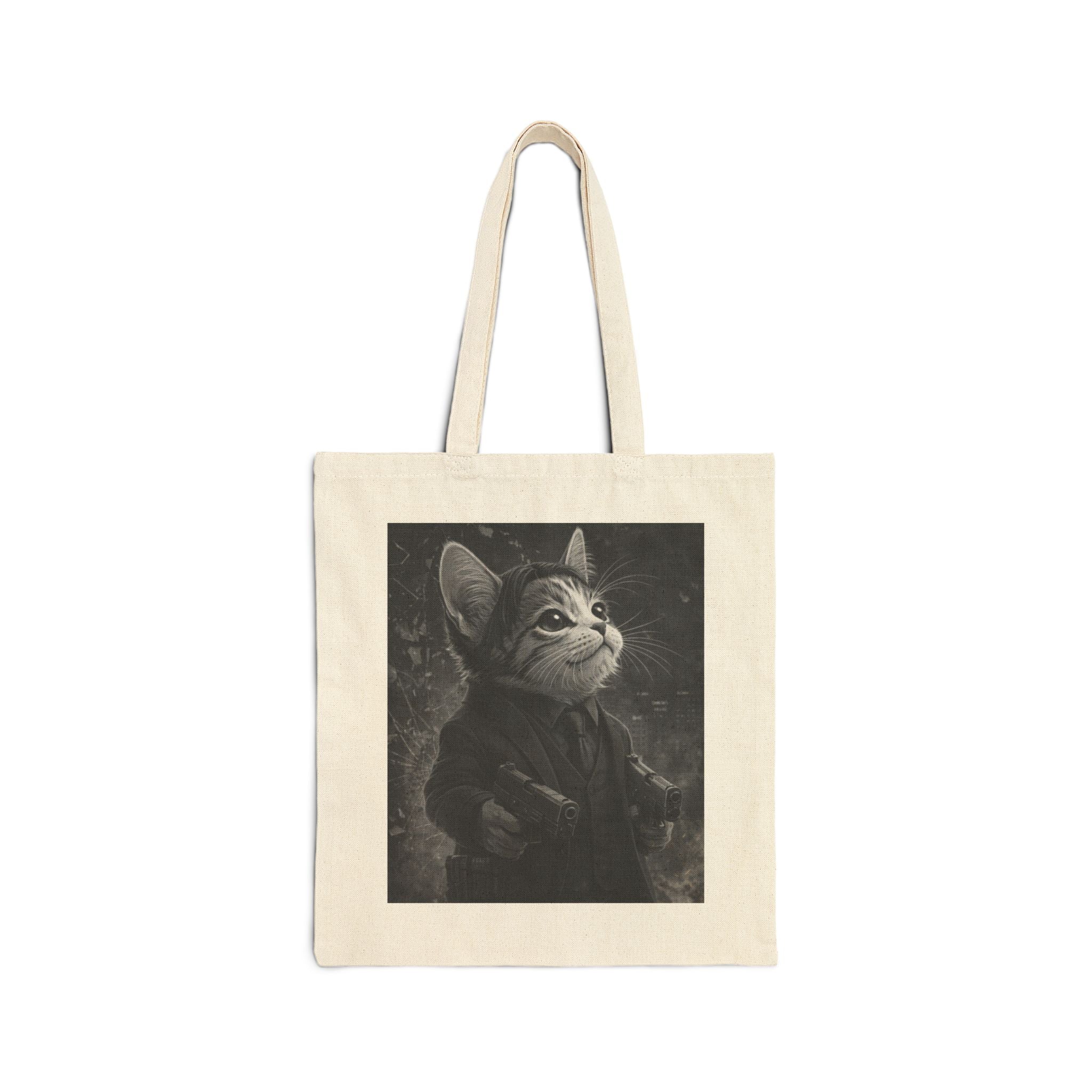 Shadow Prowler Tote Bag — Canvas Shopping & Everyday Carry