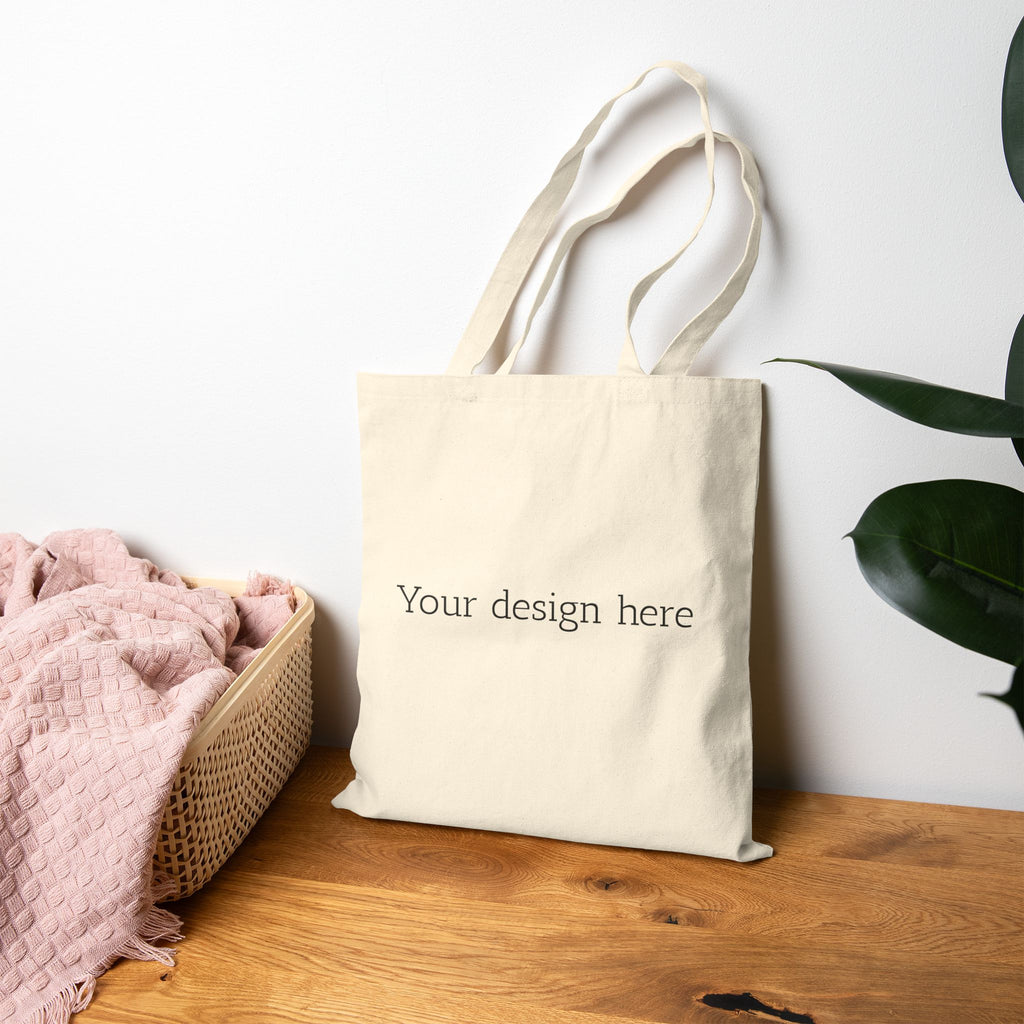 Feminine Flair Graphic Tote Bag — Canvas Shopping & Everyday Carry