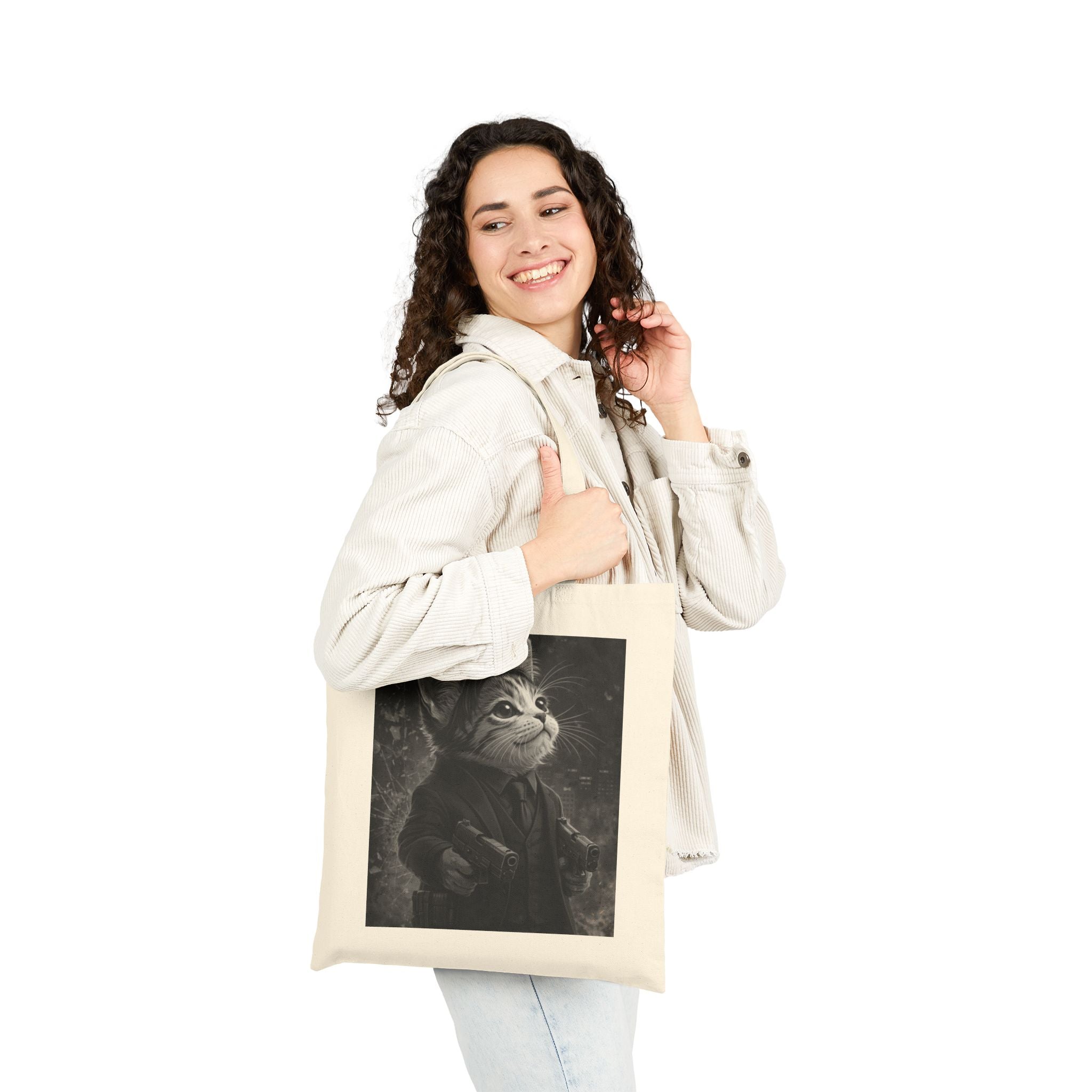 Shadow Prowler Tote Bag — Canvas Shopping & Everyday Carry