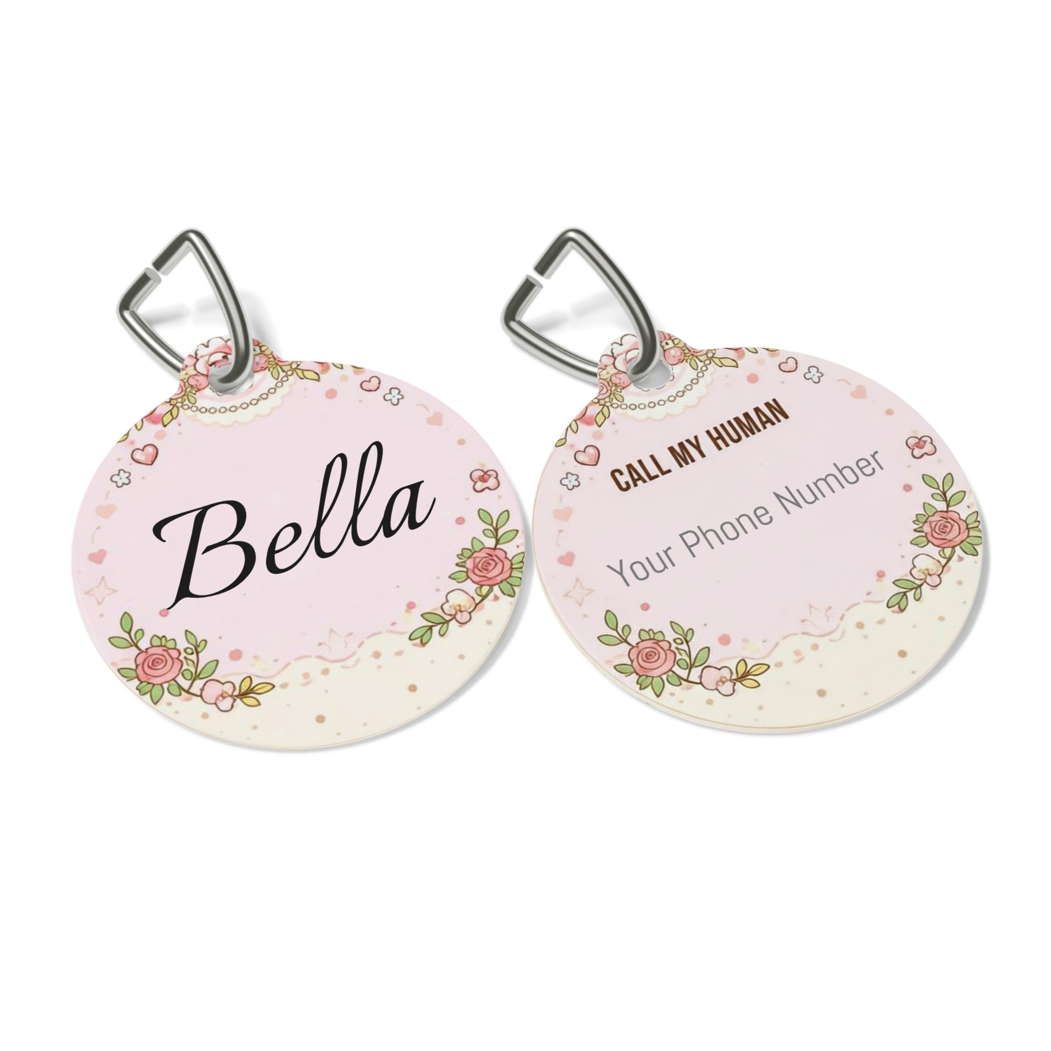 Amber Glow Personalized Pet Tag