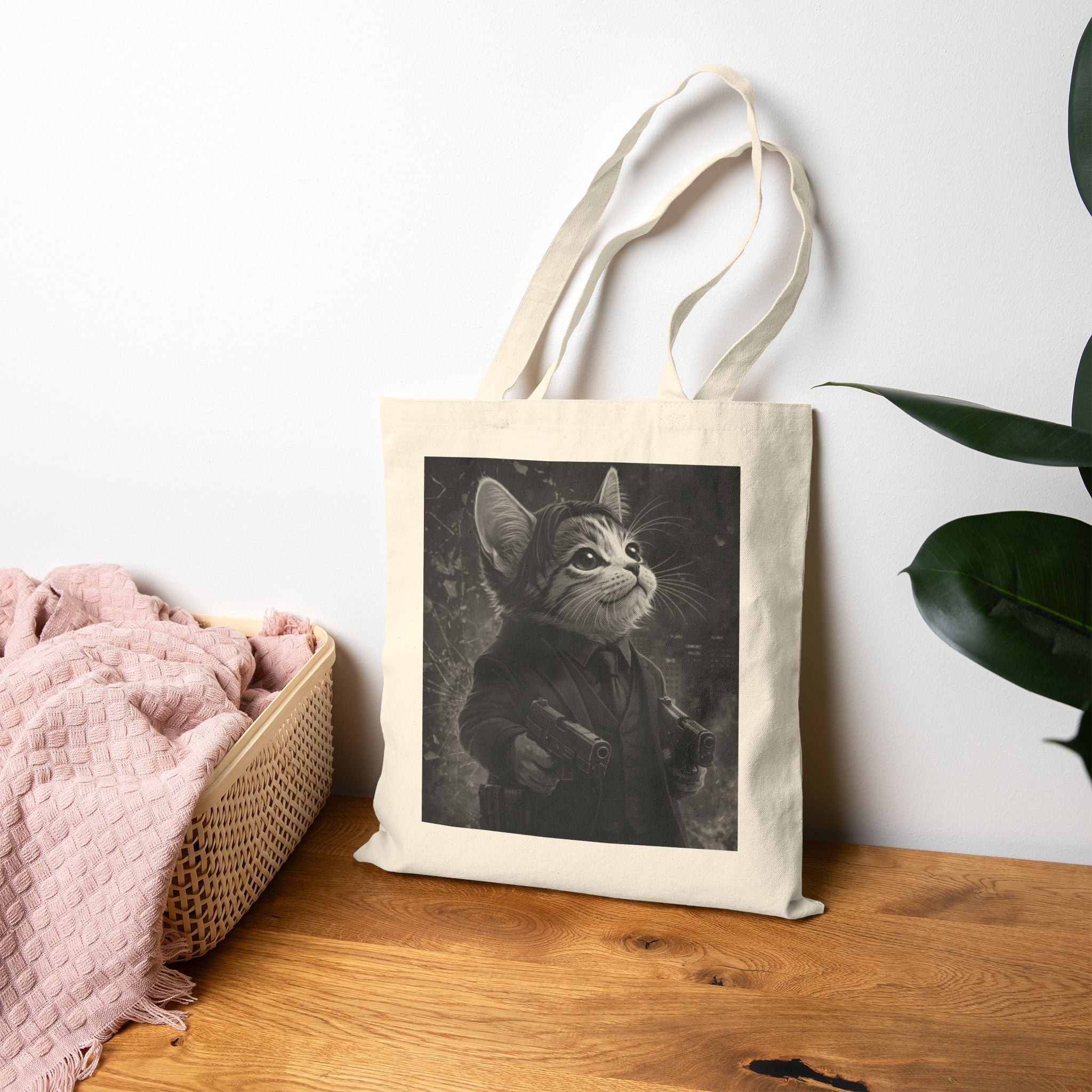 Shadow Prowler Tote Bag — Canvas Shopping & Everyday Carry
