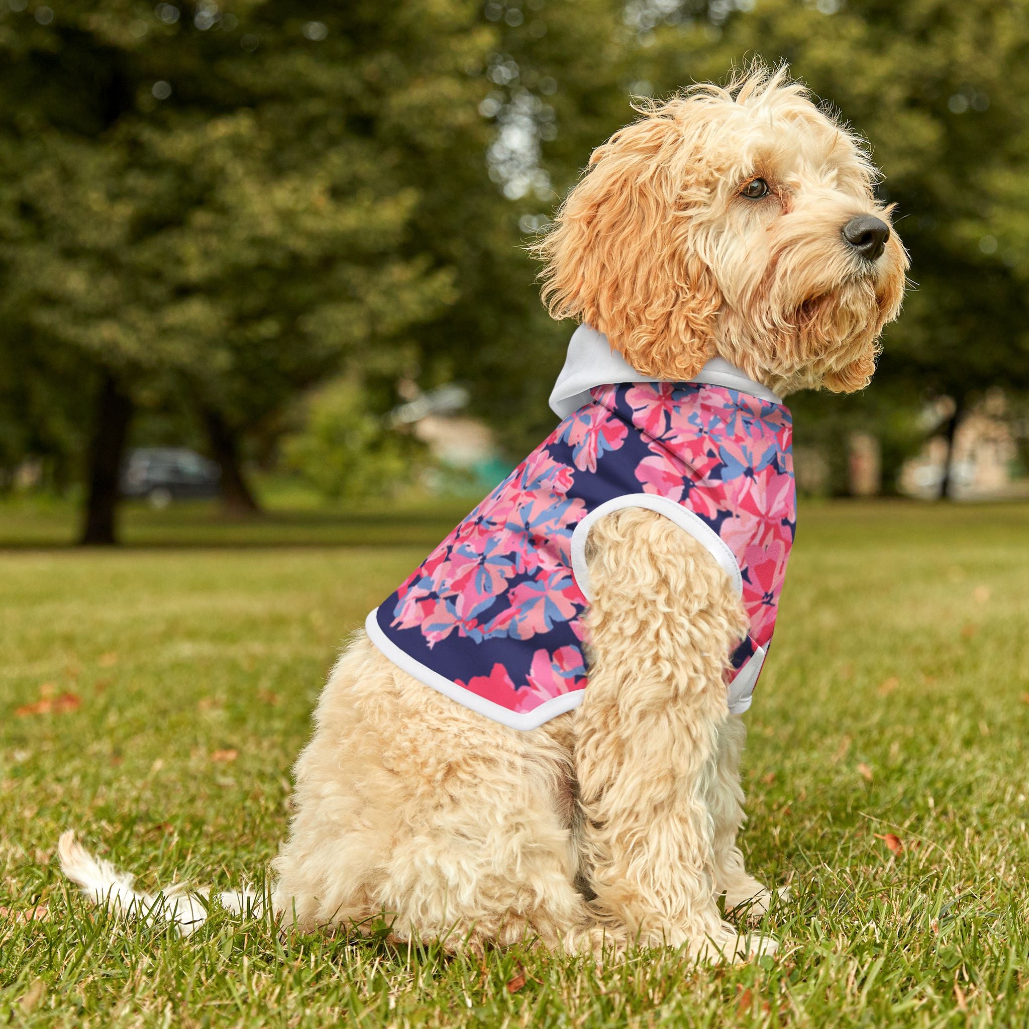 Floral Pattern 2 Pet Hoodie — Print Dog & Cat Hoodie