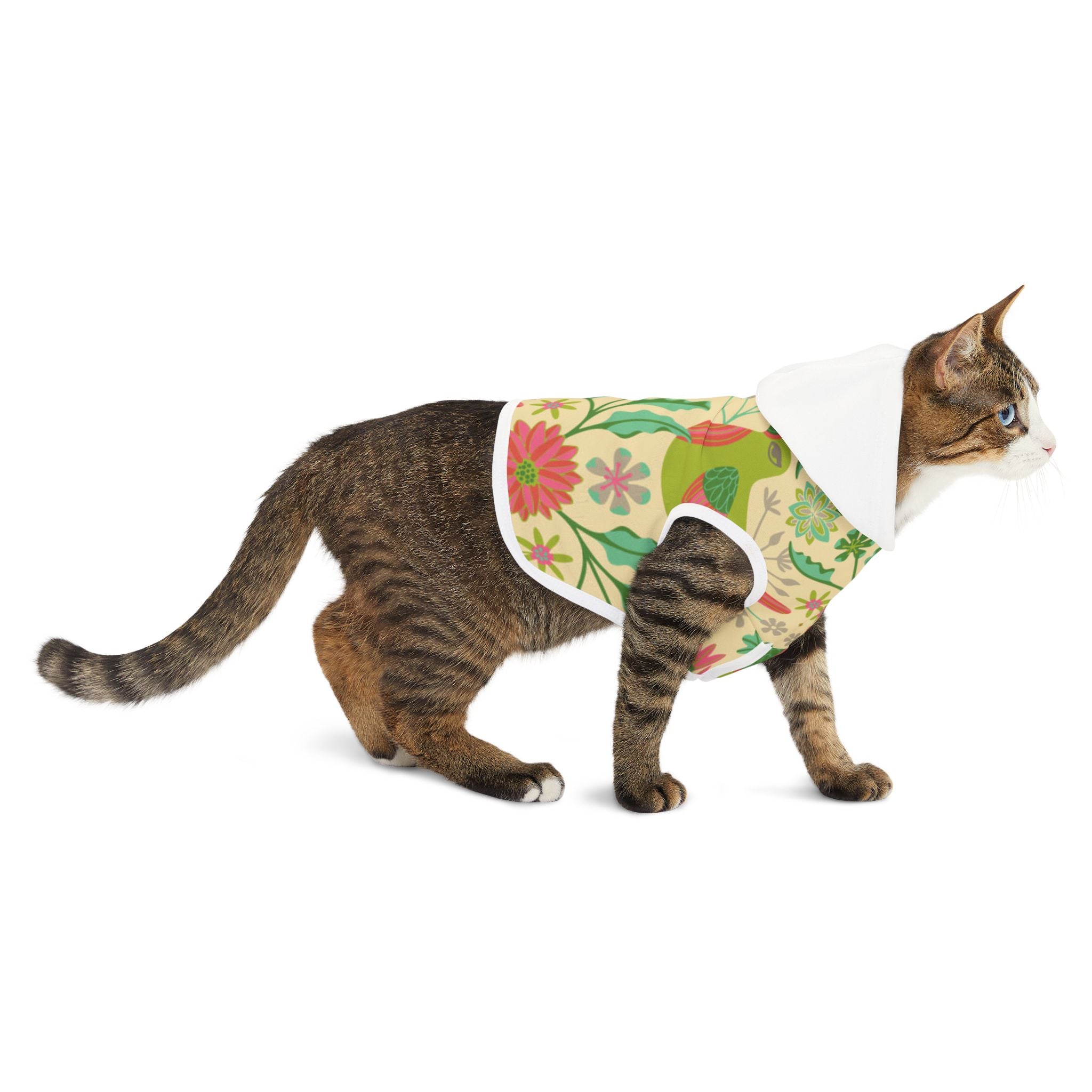 Floral Pattern 1 Pet Hoodie — Print Dog & Cat Hoodie