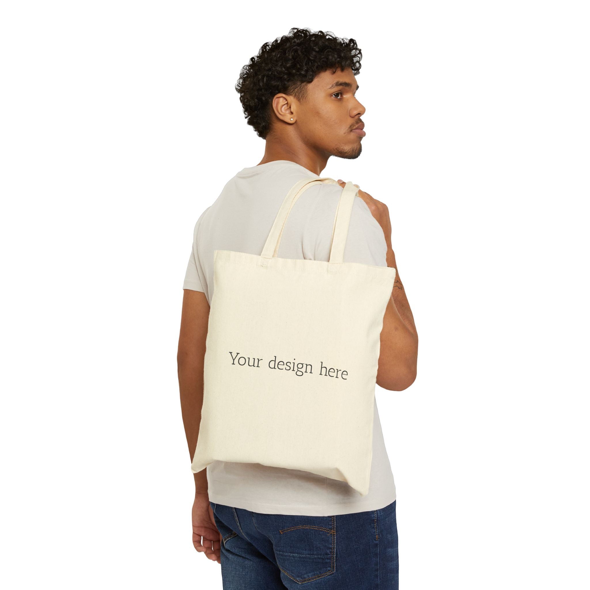 Feminine Flair Graphic Tote Bag — Canvas Shopping & Everyday Carry