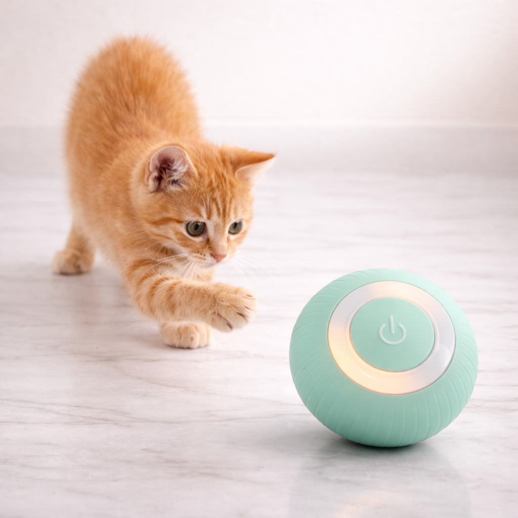 Milo’s SmartPlay Ball Interactive Toy That Keeps Indoor Cats Active