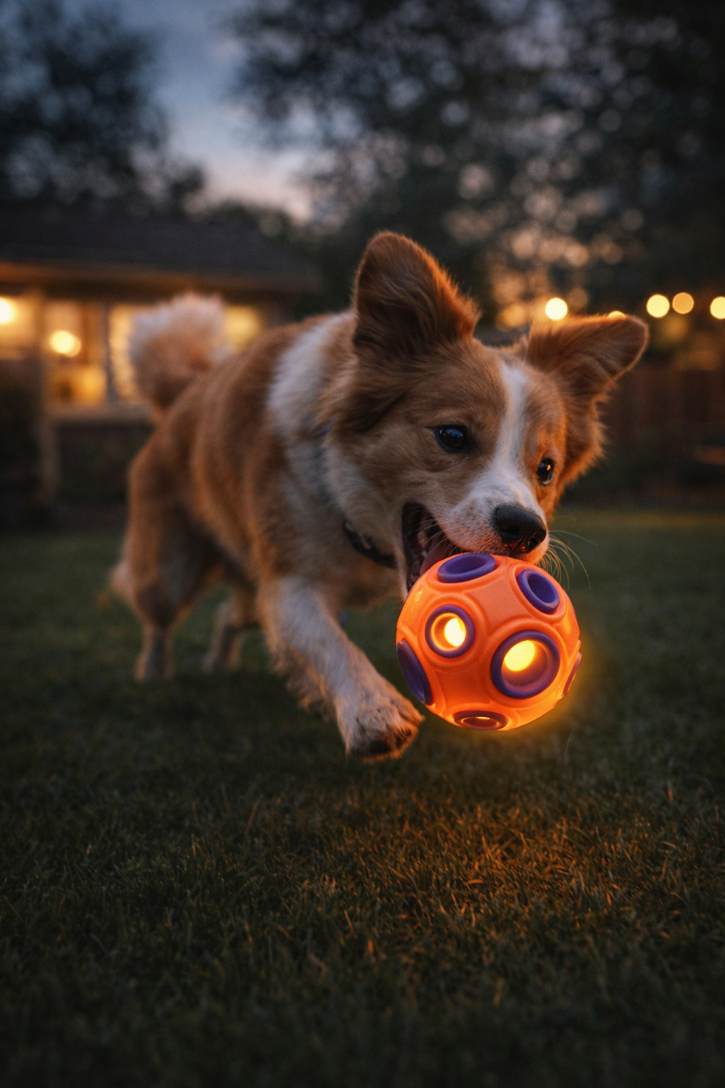 🐶 Glow-in-the-Dark Dog Toy Ball