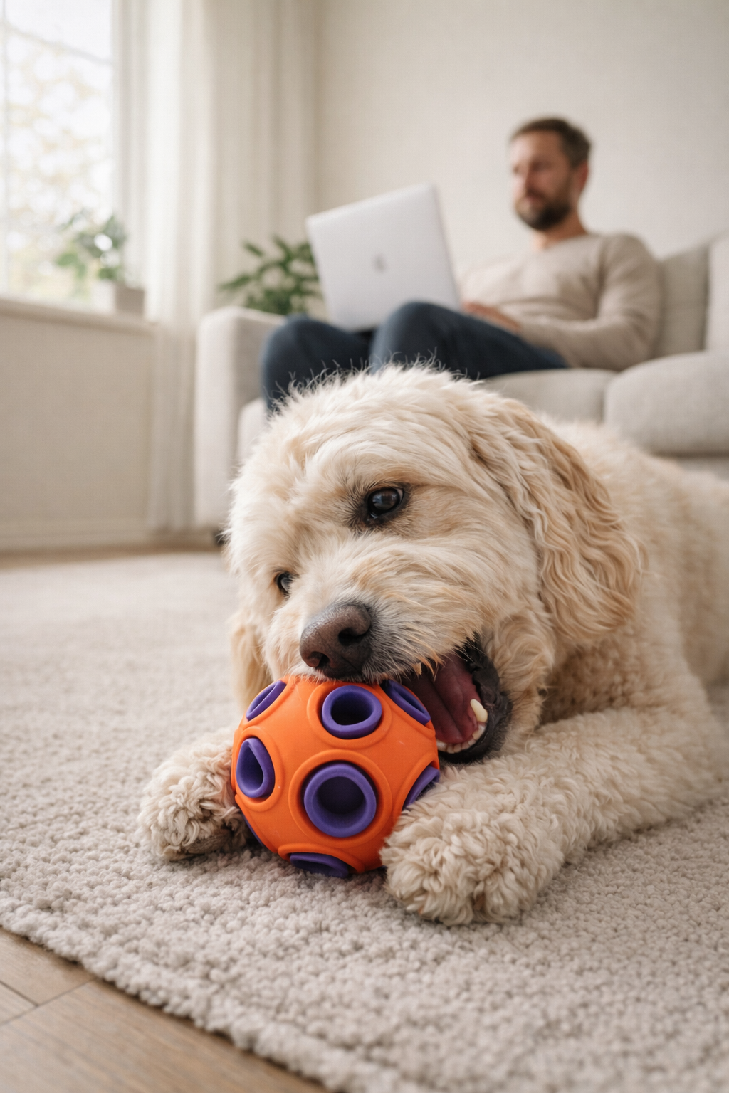 🐶 Glow-in-the-Dark Dog Toy Ball